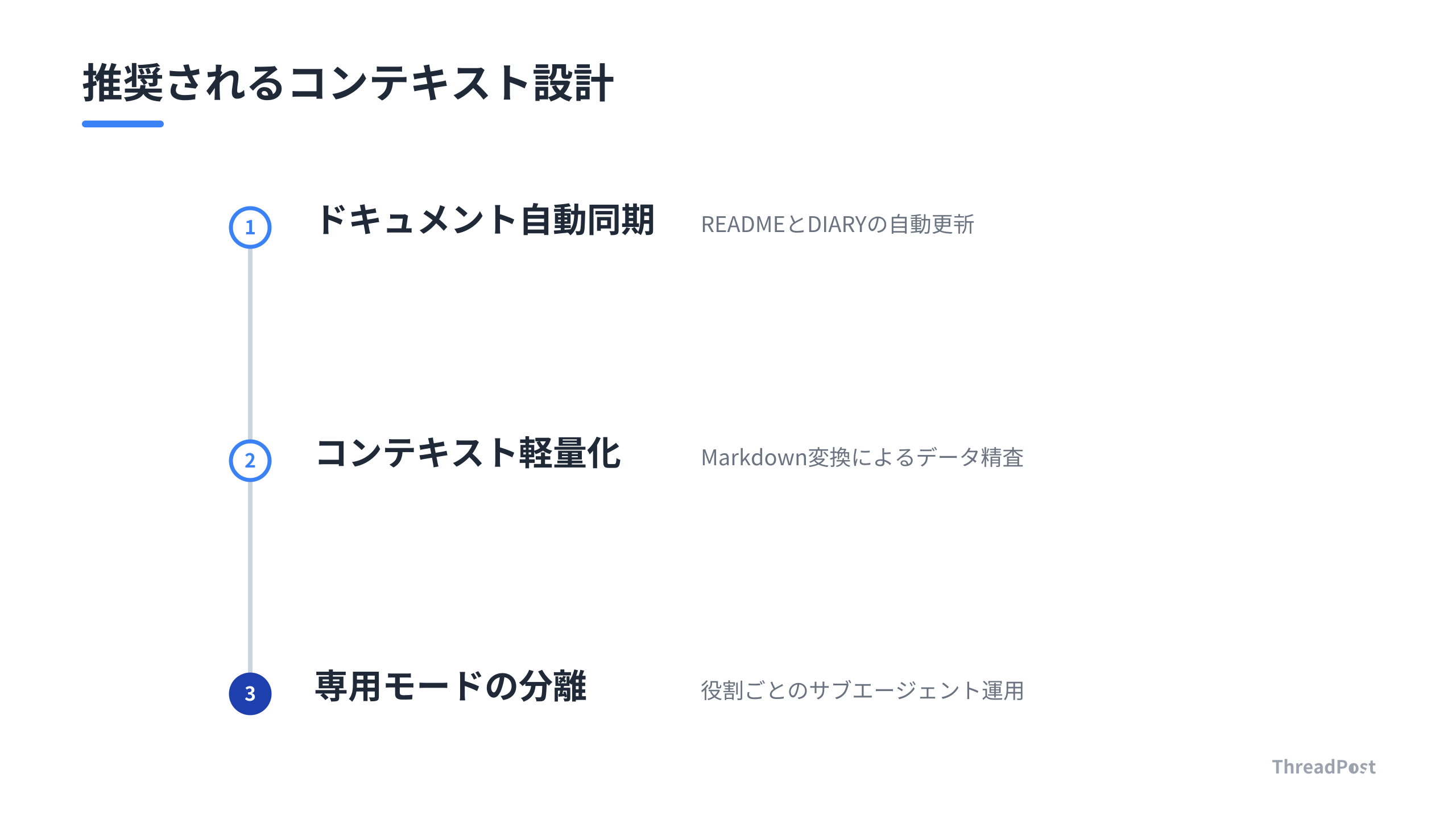 開発者が今すぐ導入すべき、エージェントを迷わせないための3つの設計指針。