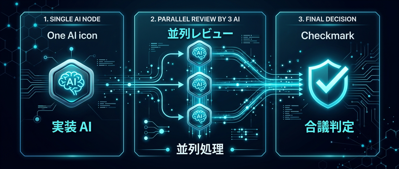 非同期処理による高速なマルチLLM並列レビュー