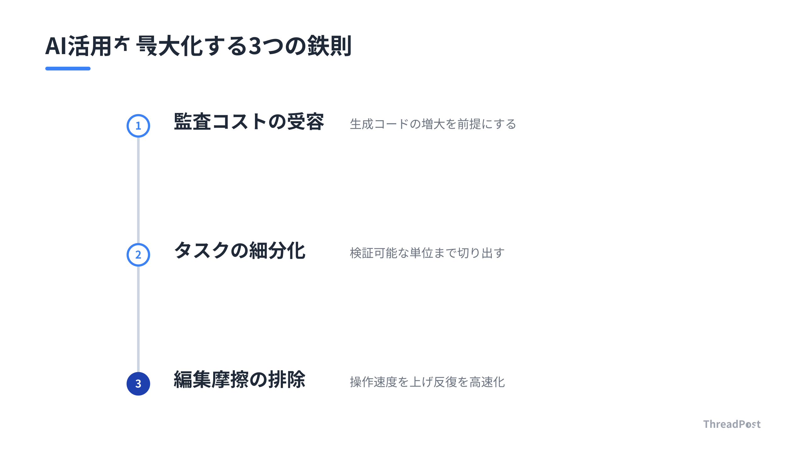 AIエージェントと協働するための3つの鉄則