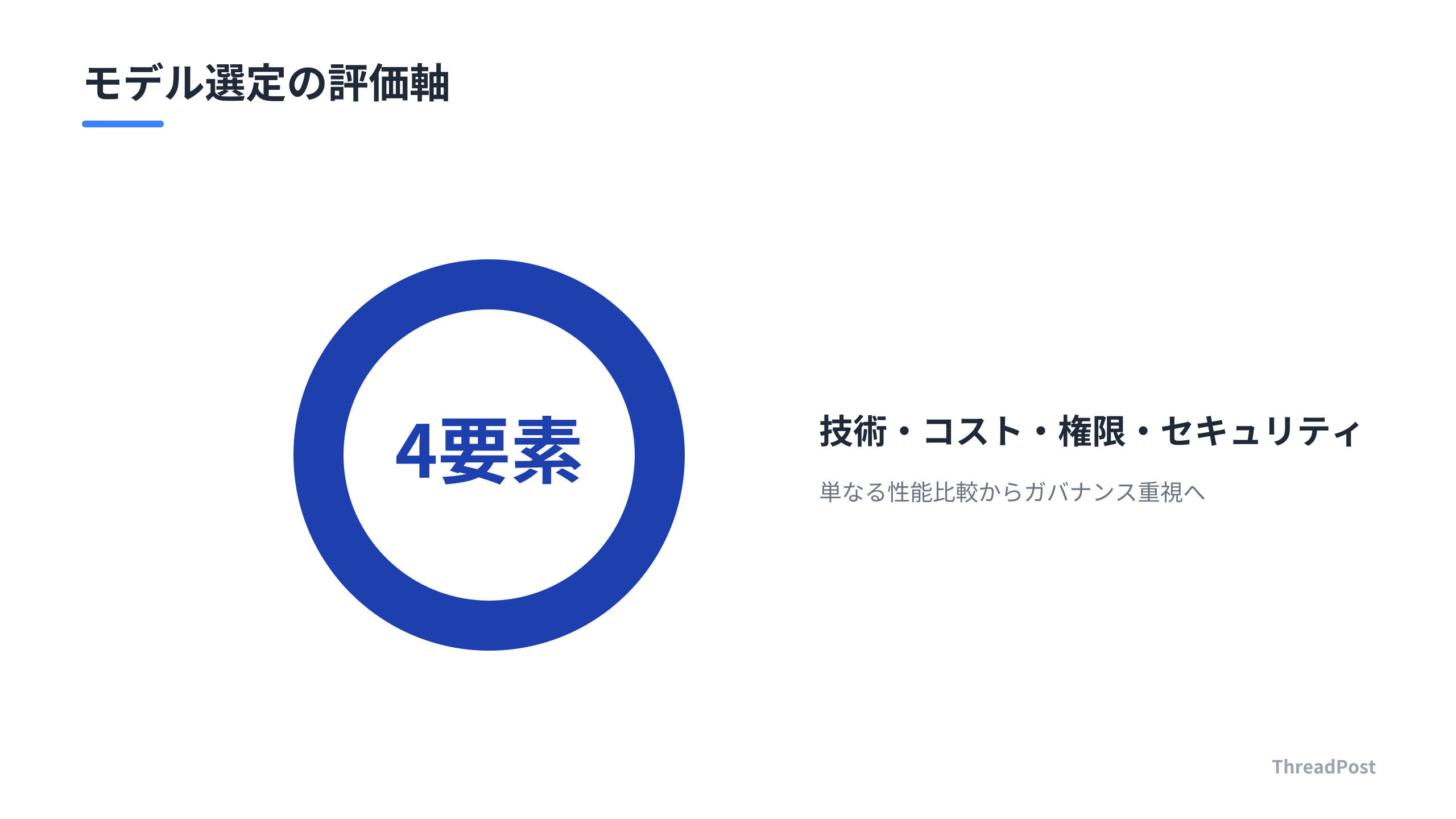 モデル選定におけるガバナンスの重要性
