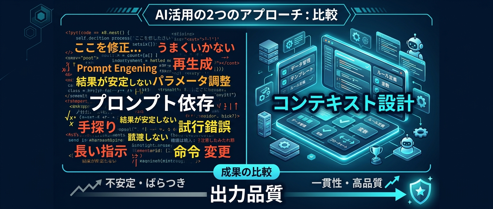プロンプト依存からコンテキスト設計への移行