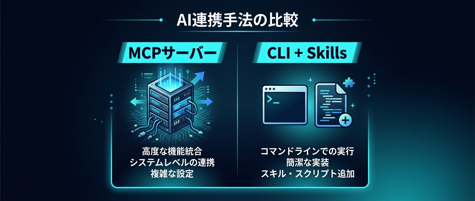 MCPサーバーと「CLI + Skills」アプローチの比較