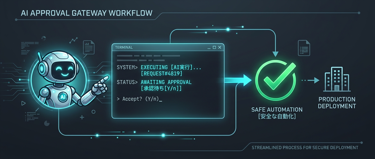 不可逆な操作を防ぐHuman-in-the-loop（承認ゲート）の仕組み