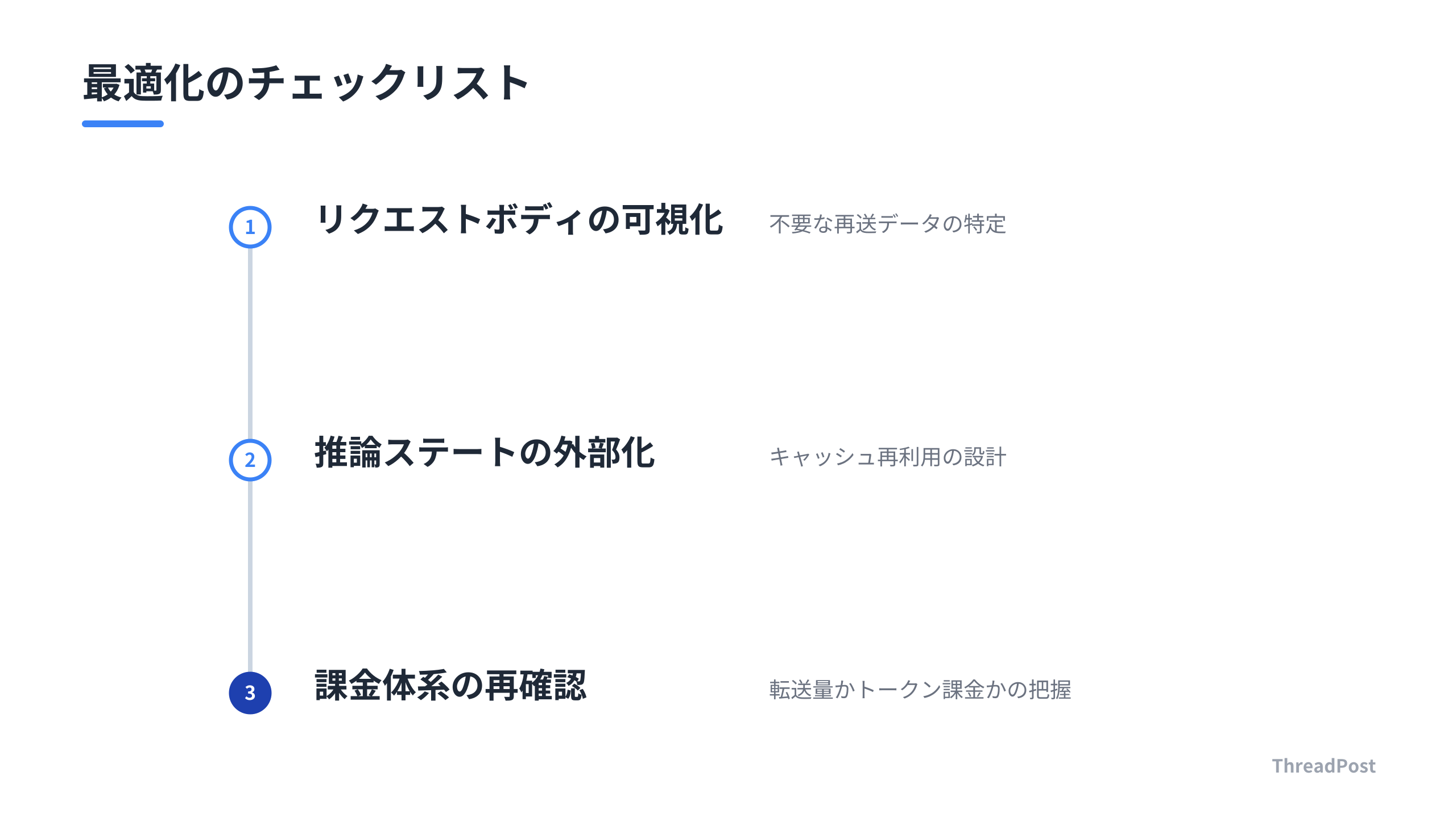 開発者が取り組むべき最適化のチェックリスト