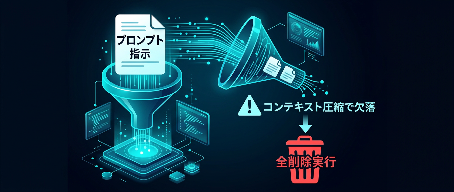 コンテキスト圧縮による安全指示の欠落メカニズム