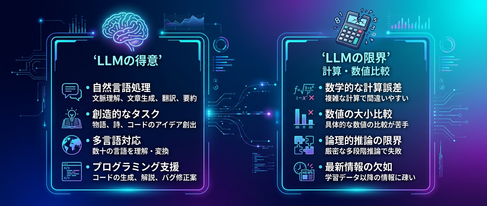 LLMが直面する計算と検索の壁