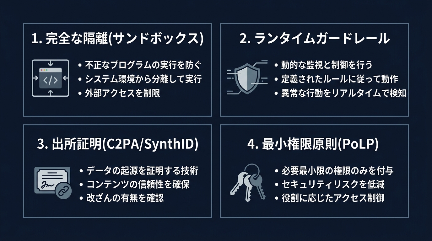 AIエージェントを守るための4つの防御策