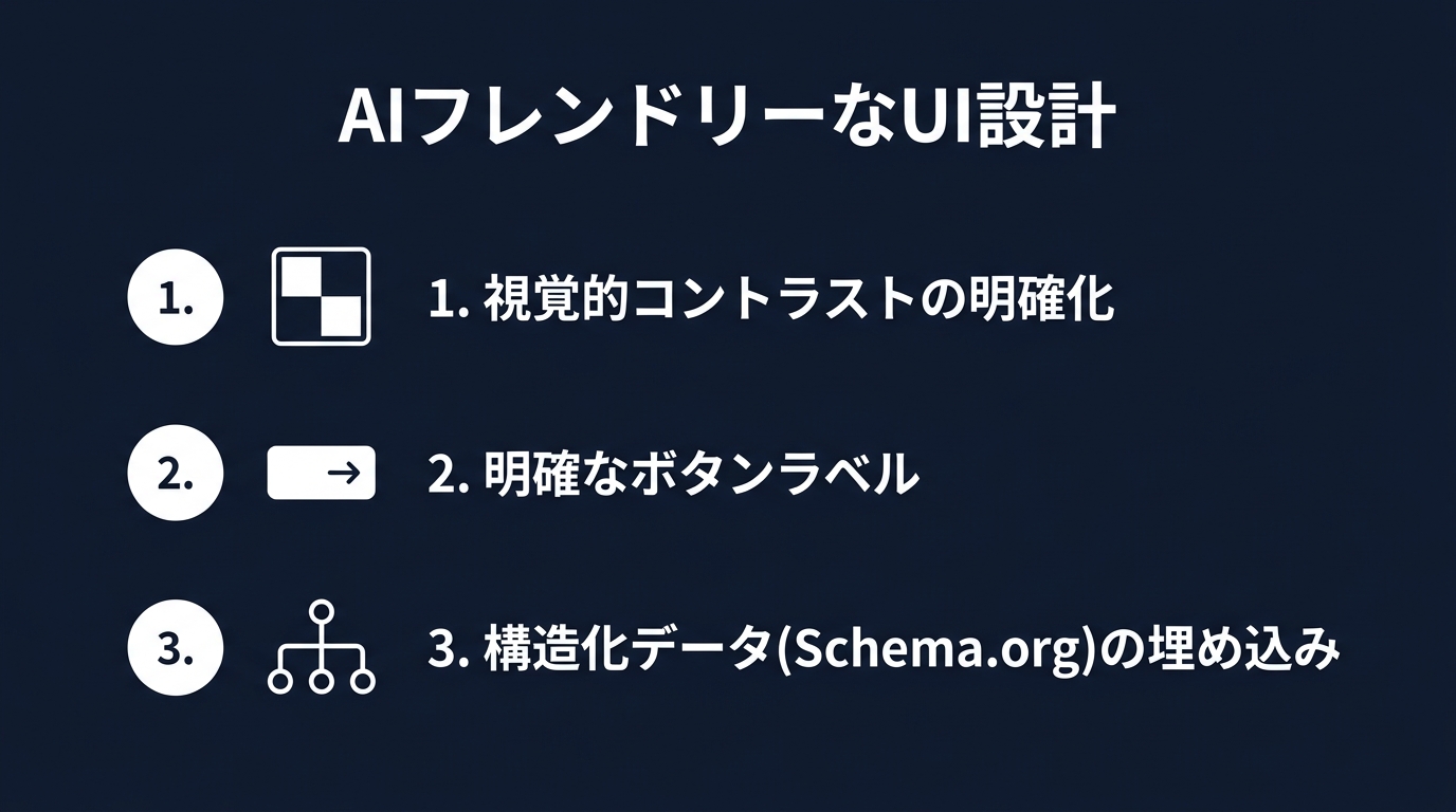 AIフレンドリーなUI設計の要点