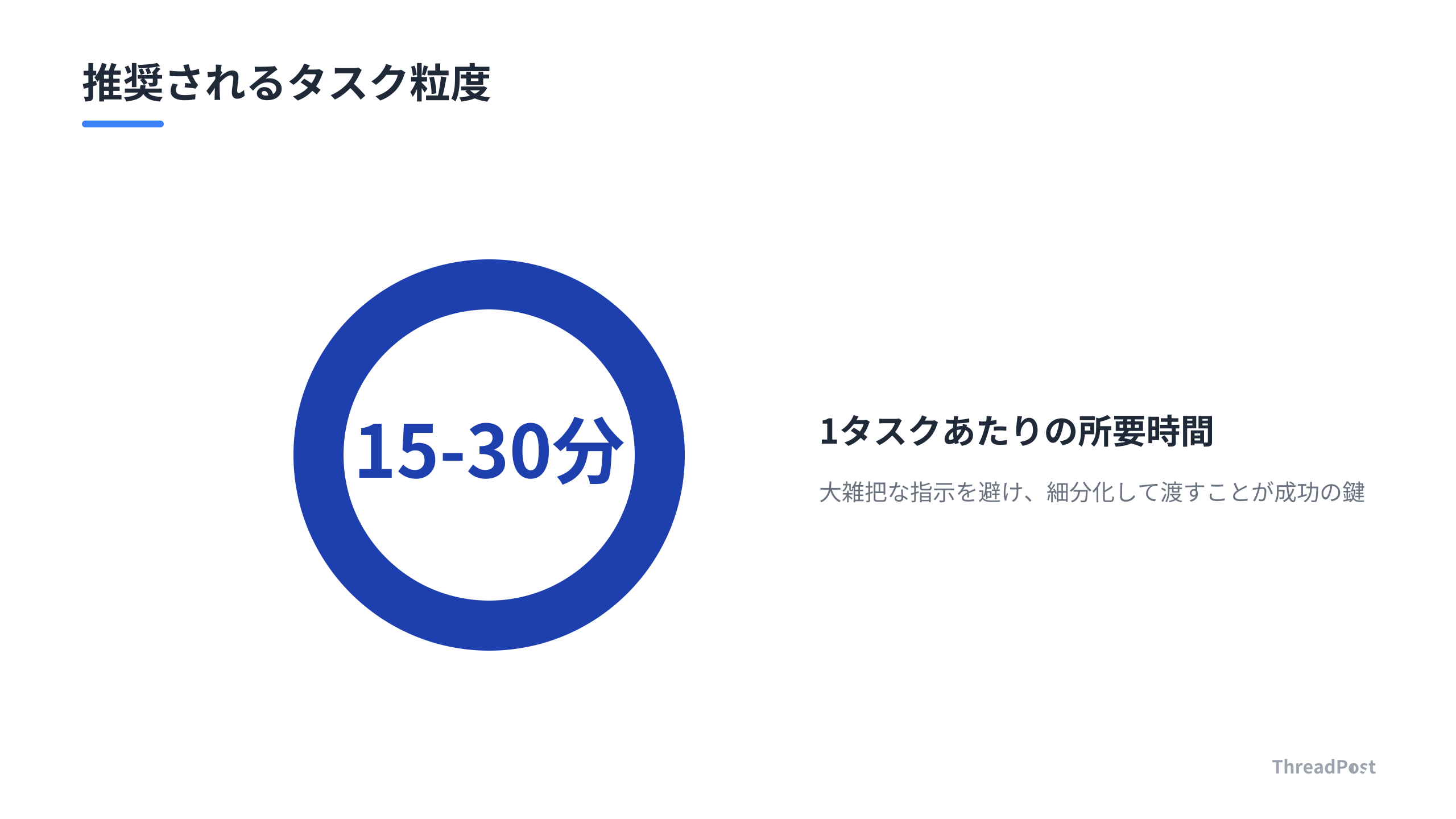 効率的なタスク分解の目安