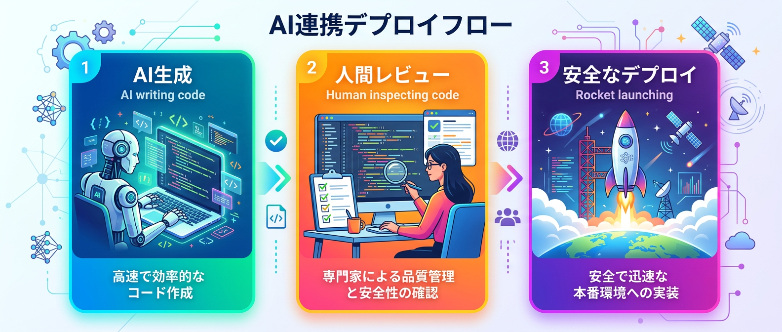AI生成コードの安全なデプロイプロセス