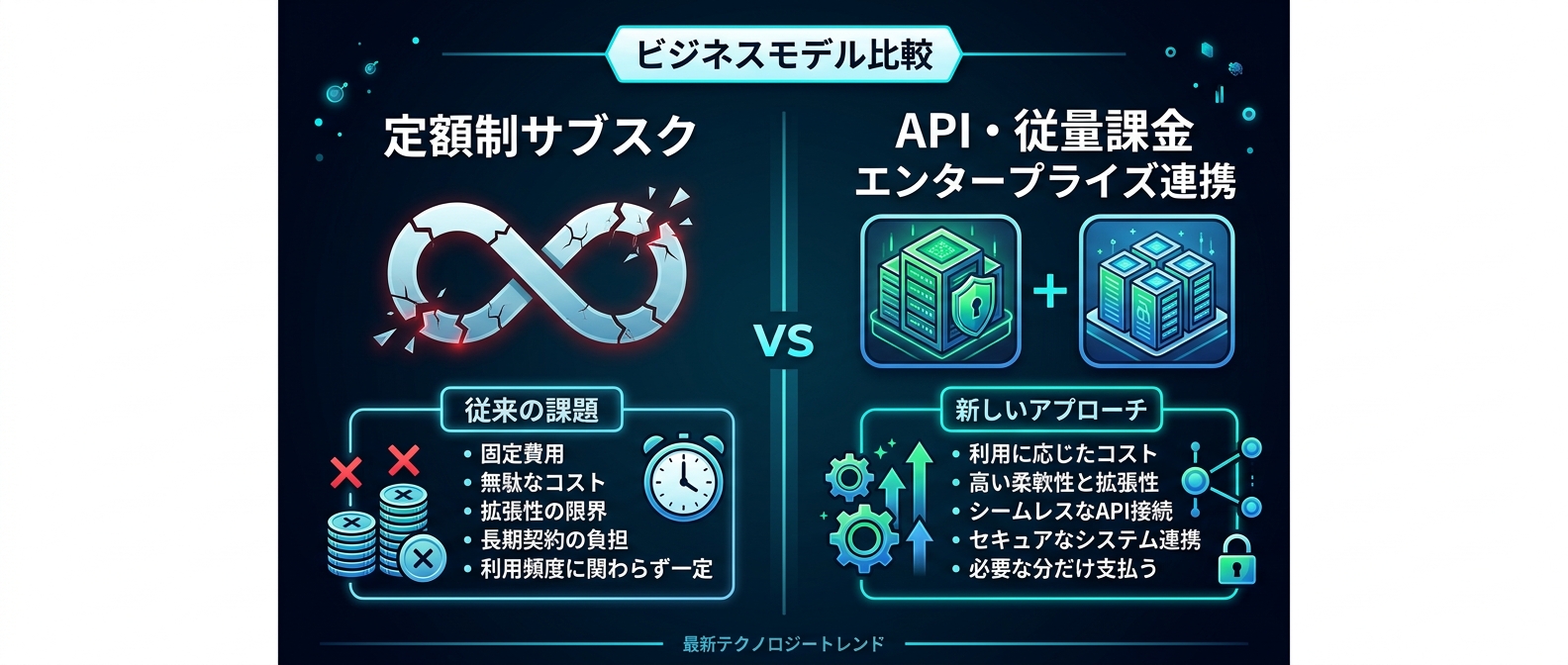 サブスクモデルからAPI従量課金への転換