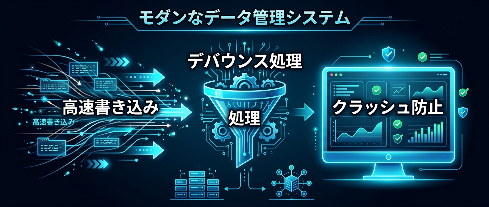 AIの高速処理に耐えるデバウンス処理とクラッシュ防止