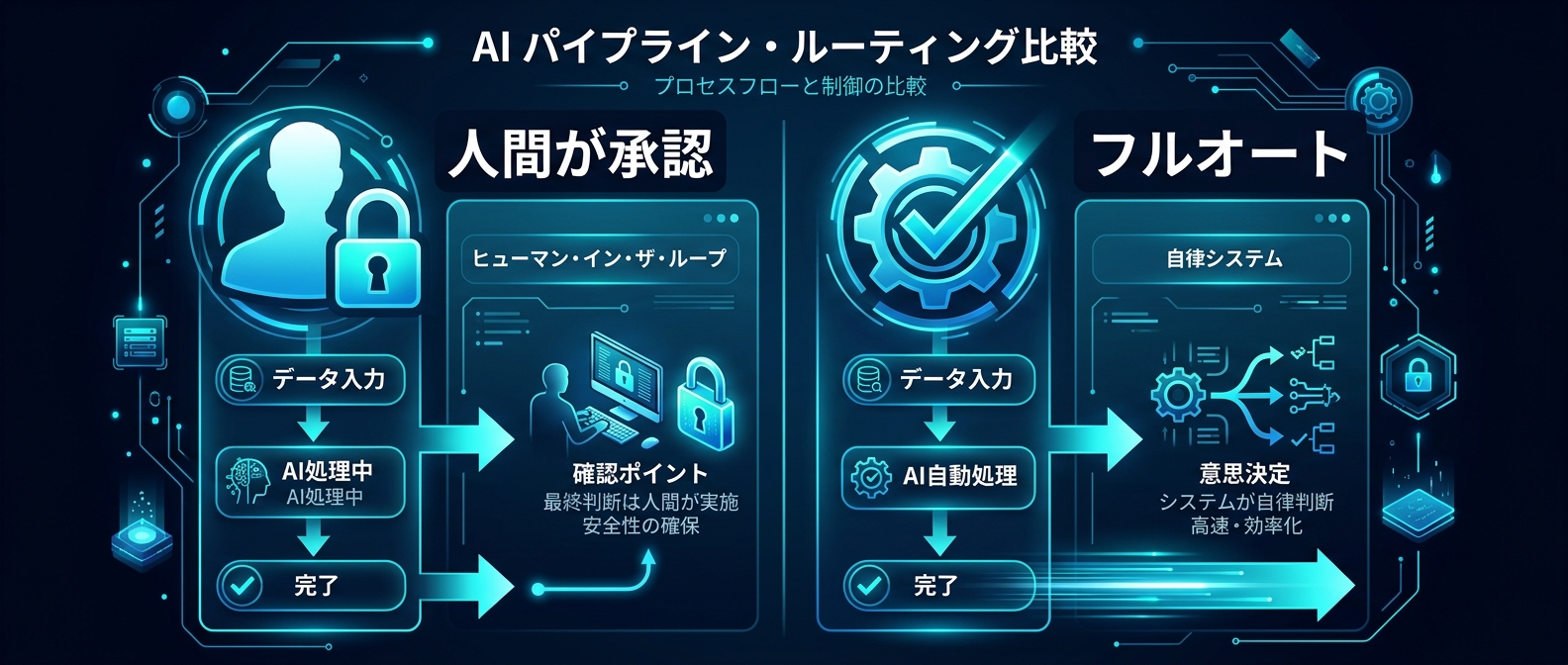 影響範囲に応じた承認フローの分岐
