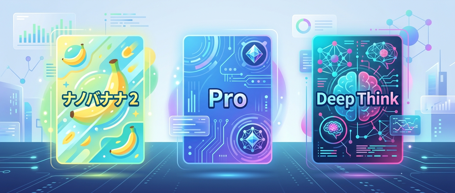 用途に合わせて選べる3つの強力なAIモデル