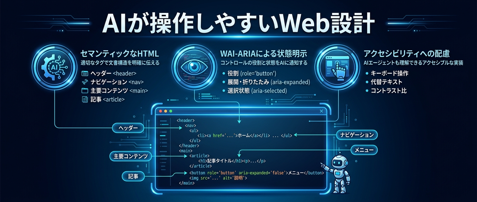 AIエージェントが迷わず操作できるセマンティックなWeb設計の重要性