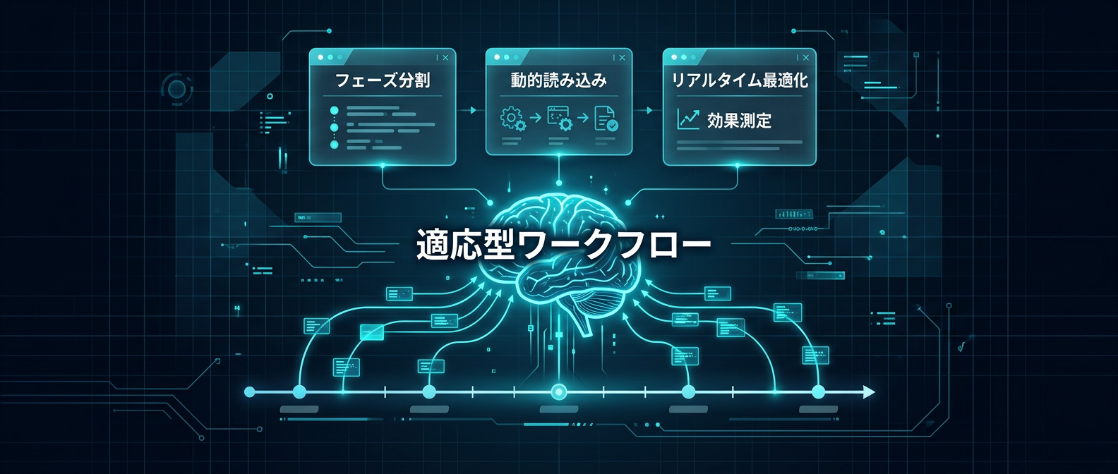 コンテキスト過多を防ぐ適応型ワークフローの概念