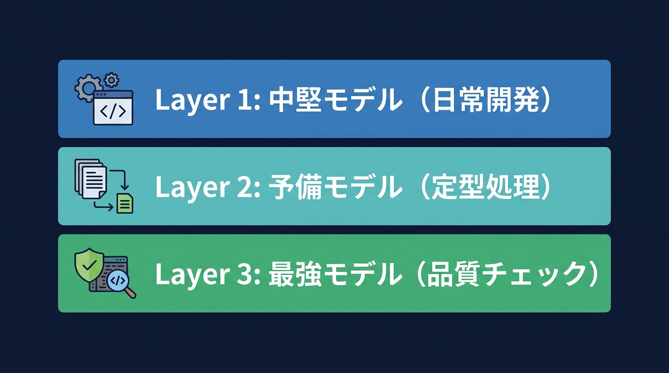 3層フォールバック構成によるコスト最適化