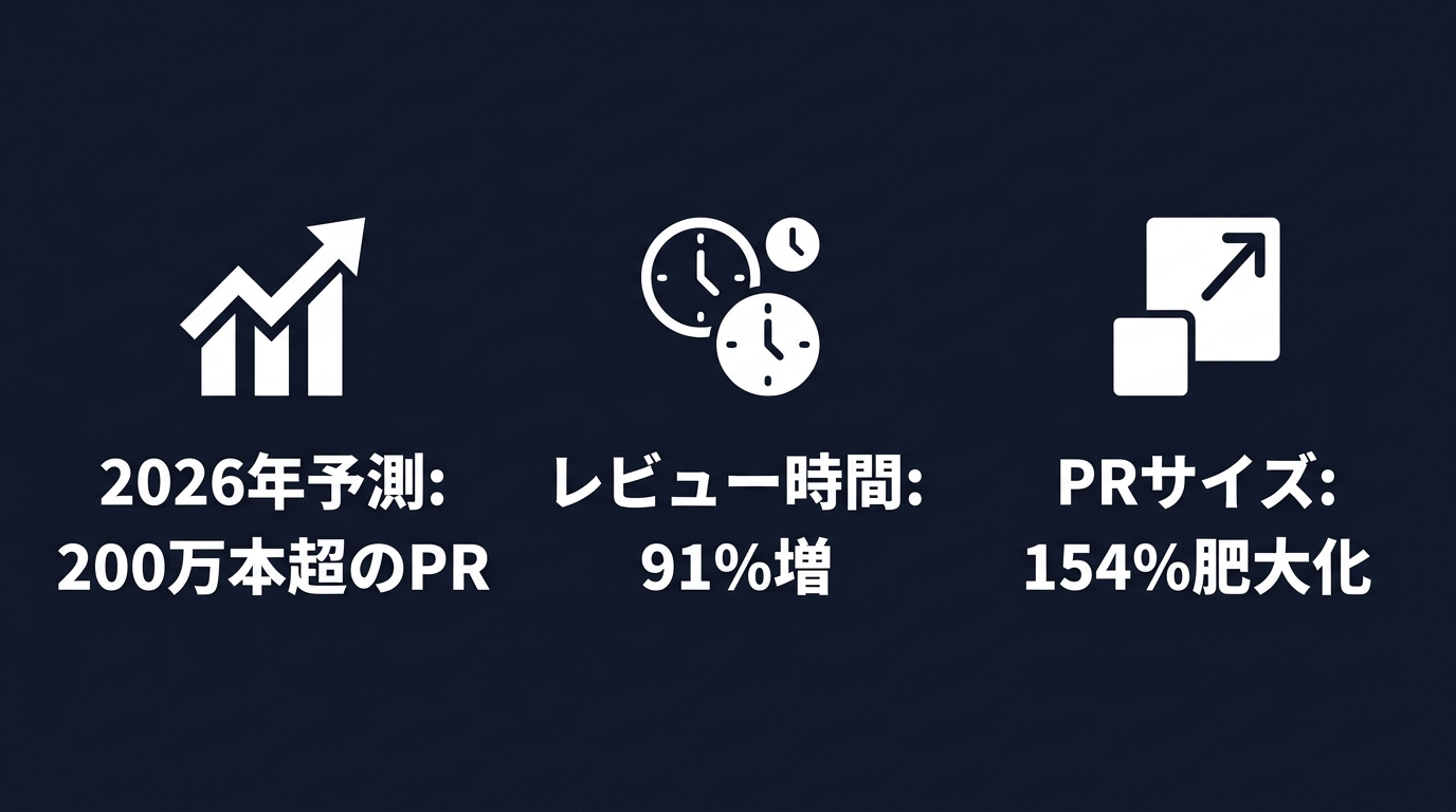AI生成プルリクエストの急増とレビュー負荷の肥大化