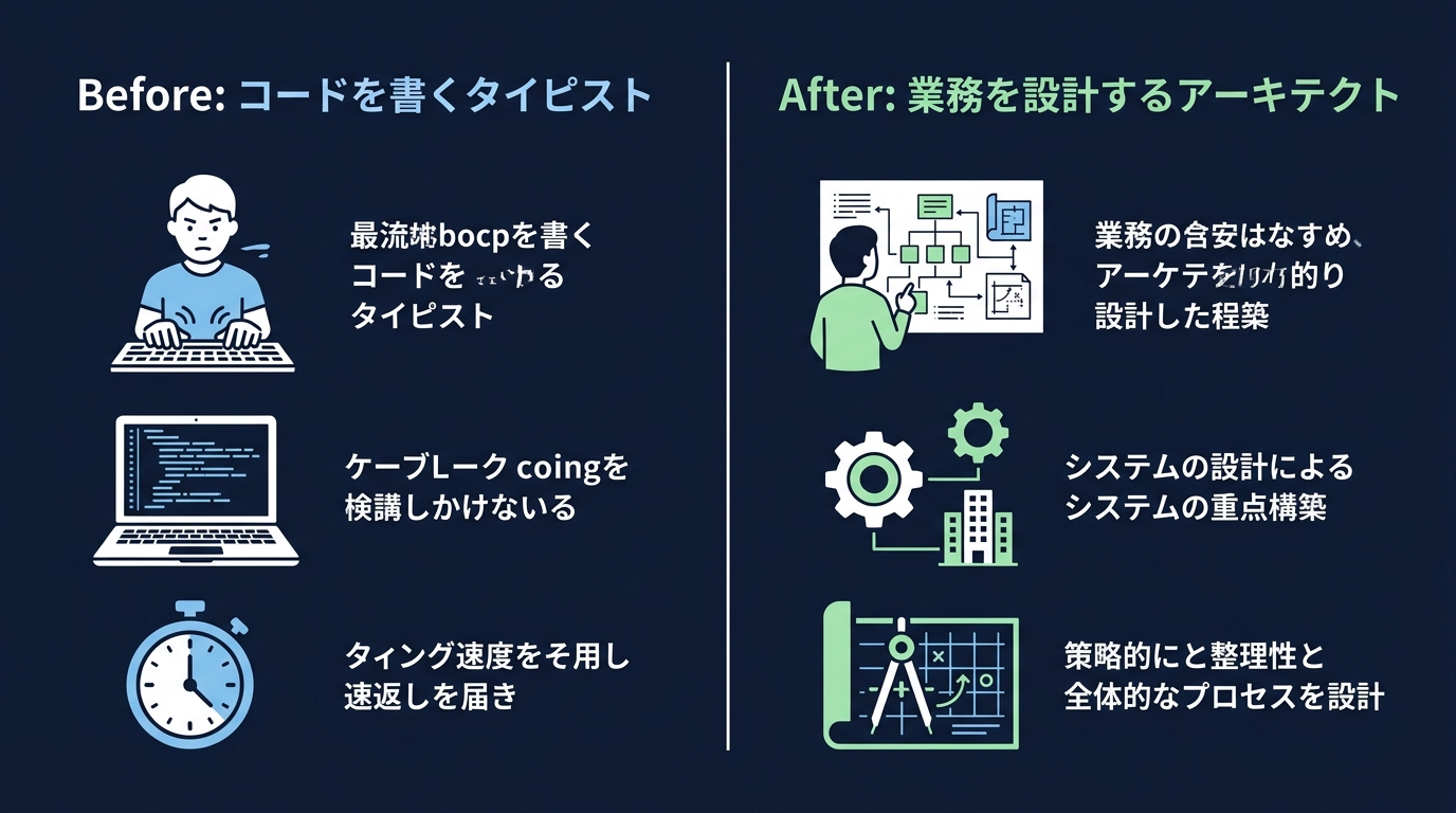 開発者の役割：タイピストからアーキテクトへ