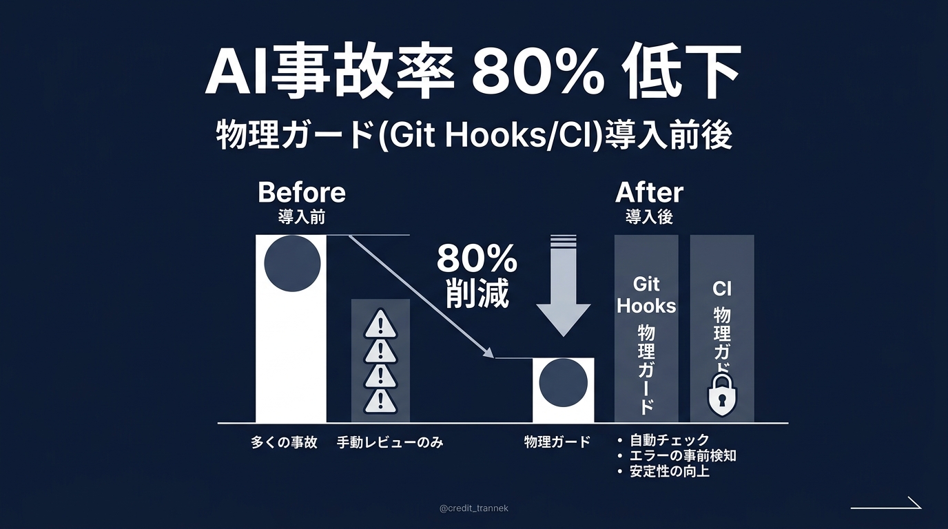 物理ガード導入による事故率の低減