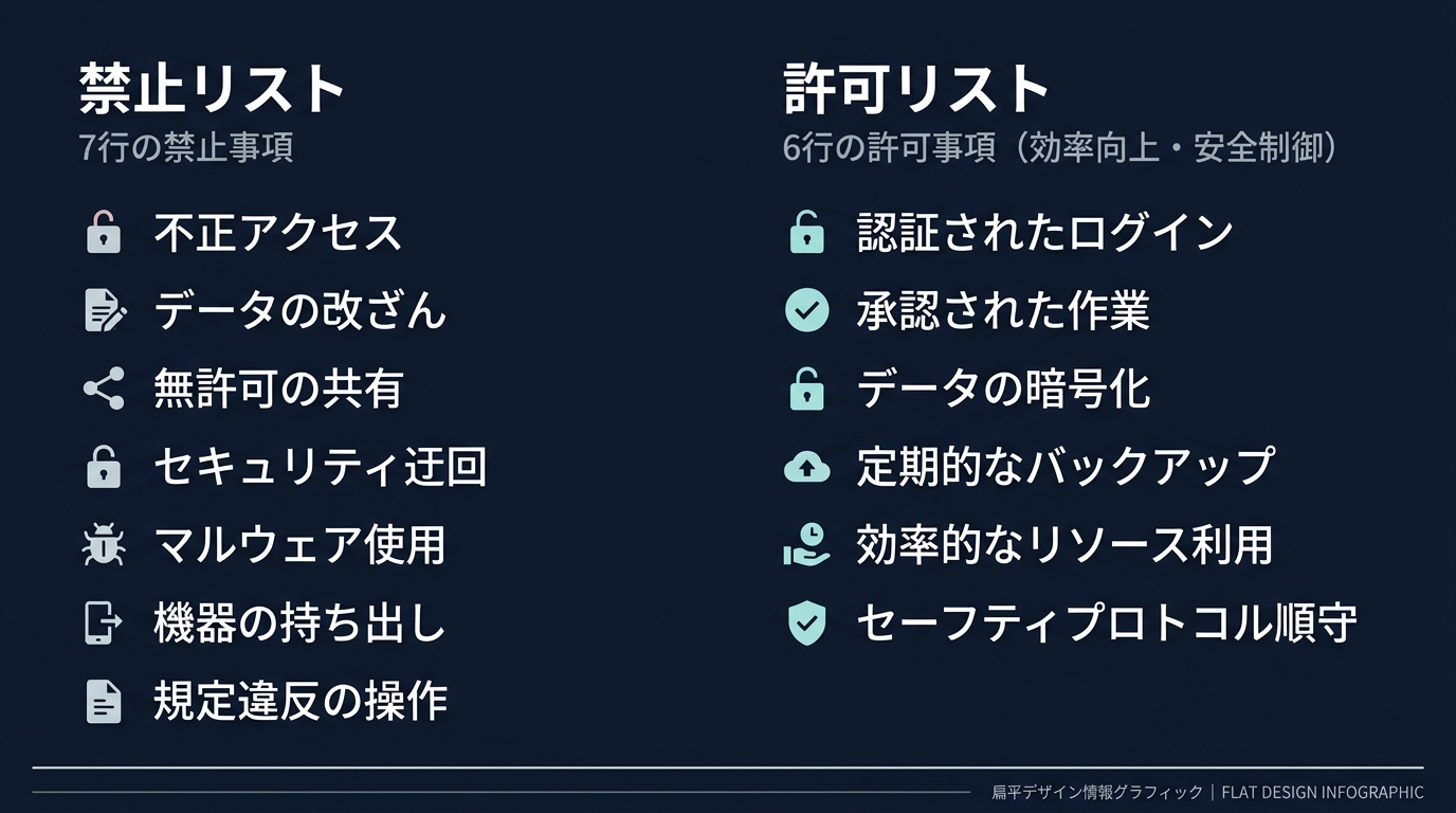 禁止リストから許可リストへの移行