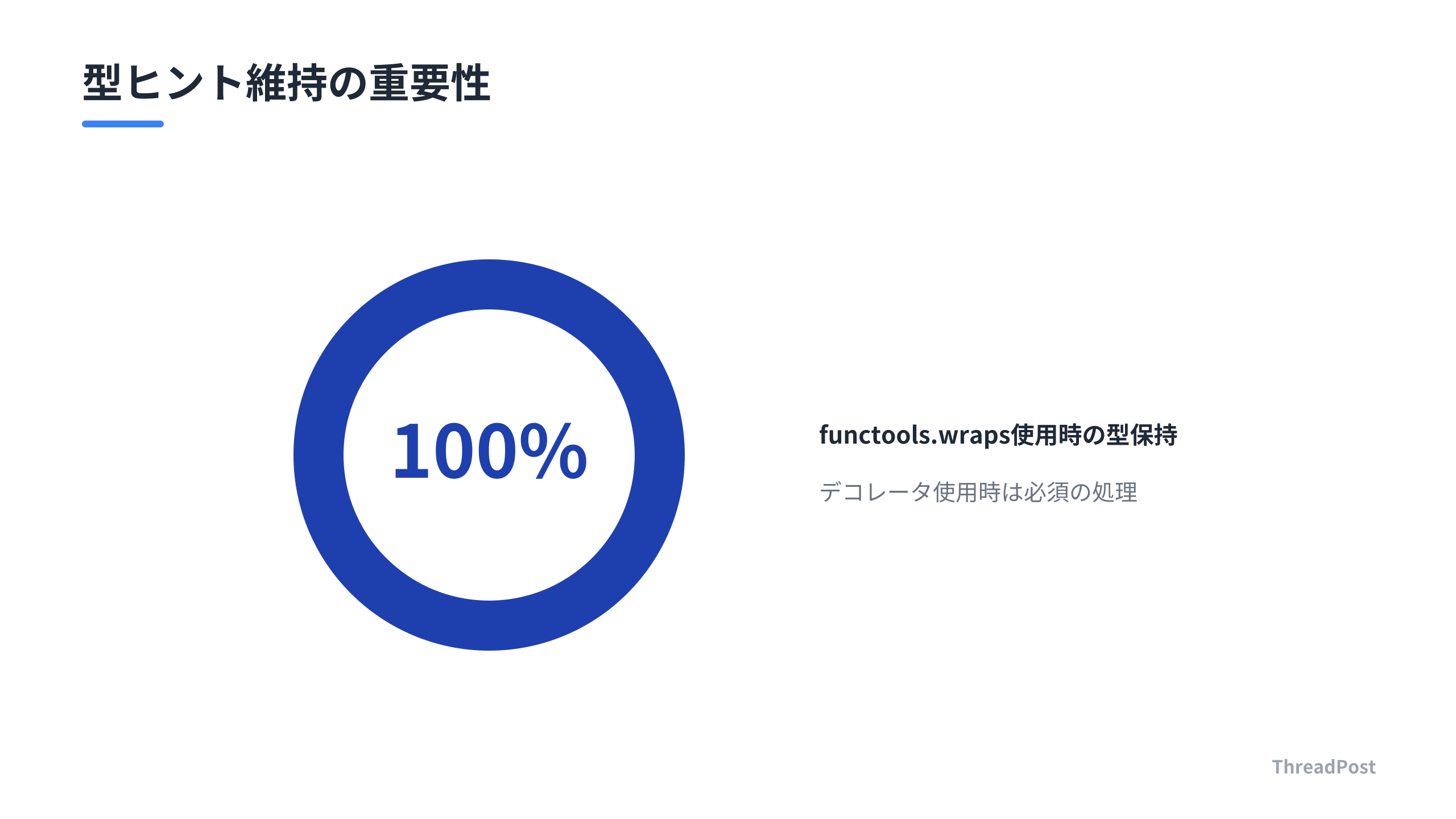 自作サーバー開発時に注意すべき型ヒントの維持率（概念図）。