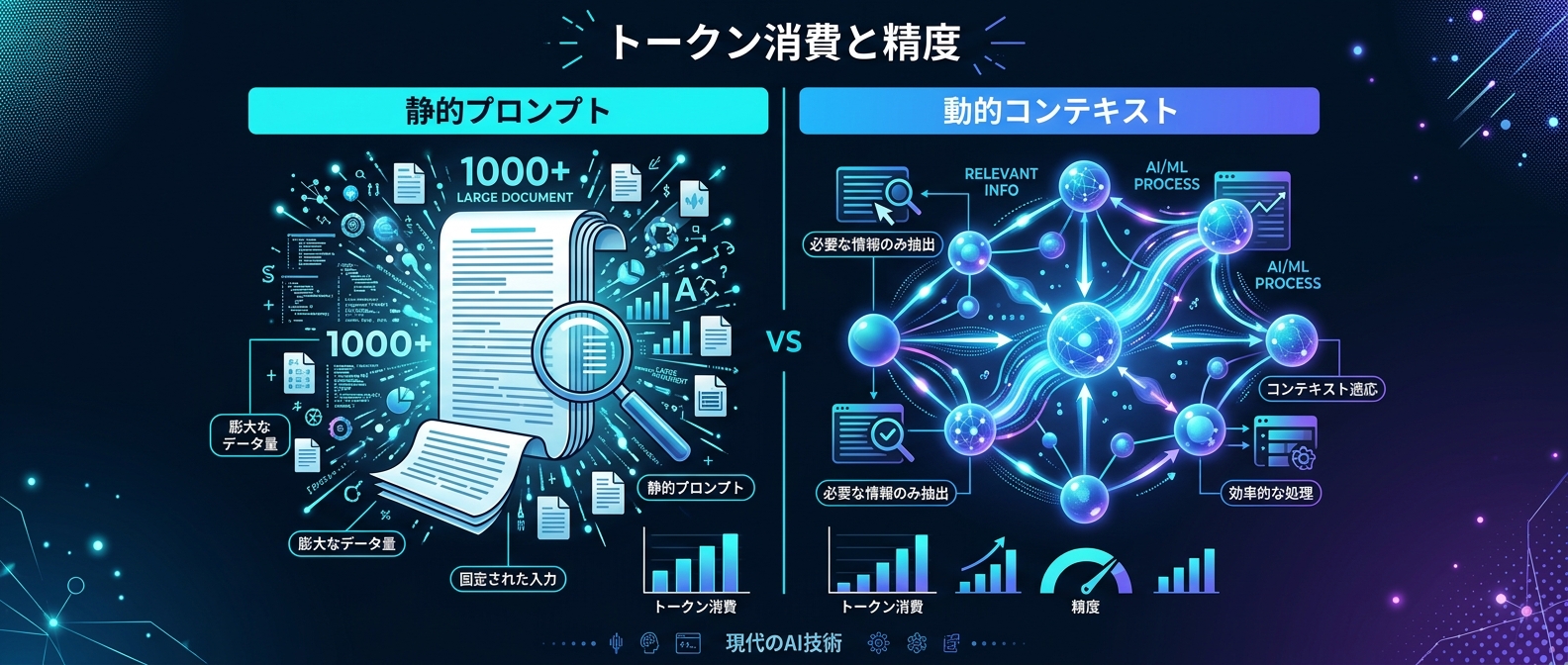 単一ファイルによる静的プロンプトから、動的コンテキスト設計への進化