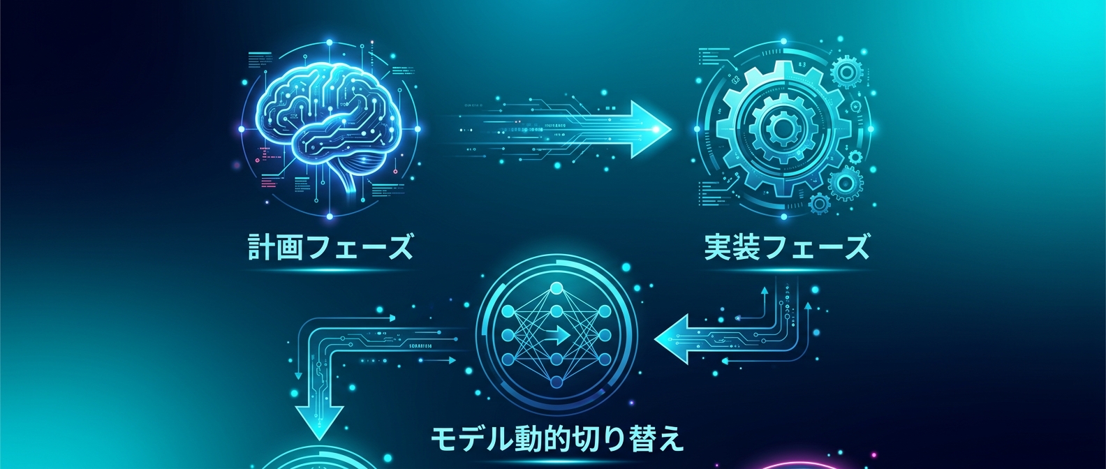 フェーズに応じたモデルの動的切り替え