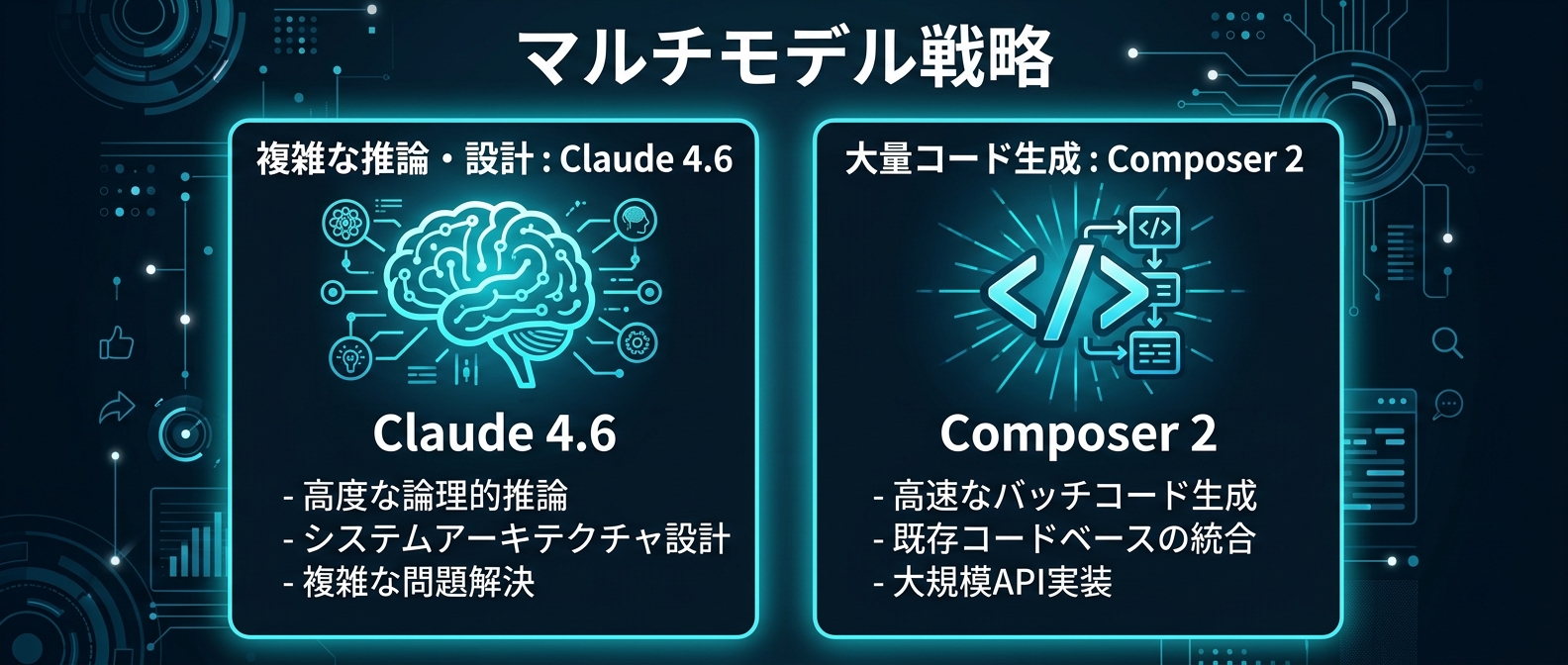 タスクの性質に応じた「適材適所のマルチモデル戦略」