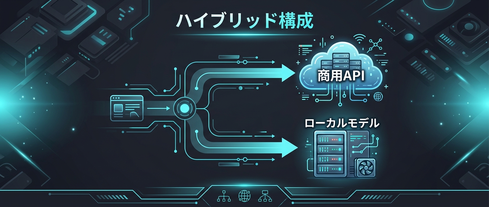 商用APIとオープンモデルを組み合わせるハイブリッドアーキテクチャ