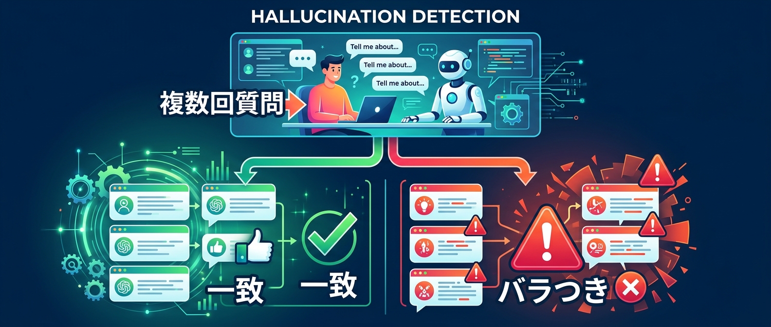 自己チェックによるハルシネーション検知の仕組み