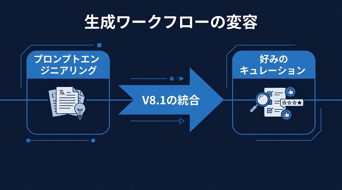 生成ワークフローの変容