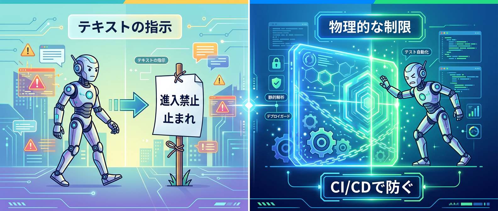 プロンプトによる指示とシステム的な制限の違い