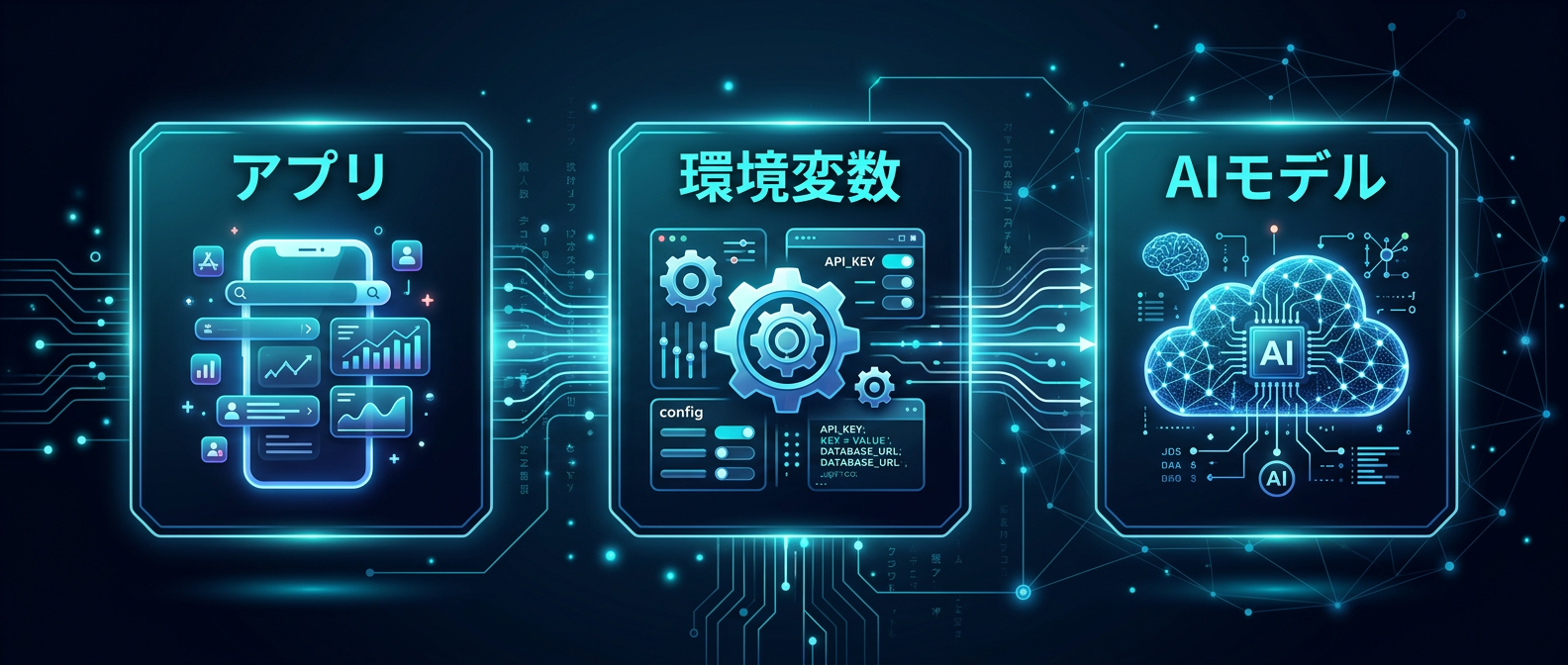 頻繁なモデル名の変更に備え、API呼び出し時のモデル名は環境変数に切り出して管理する