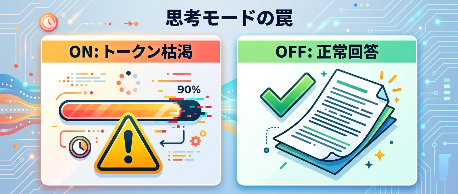 Qwen系モデルの思考モードによるトークン枯渇の罠