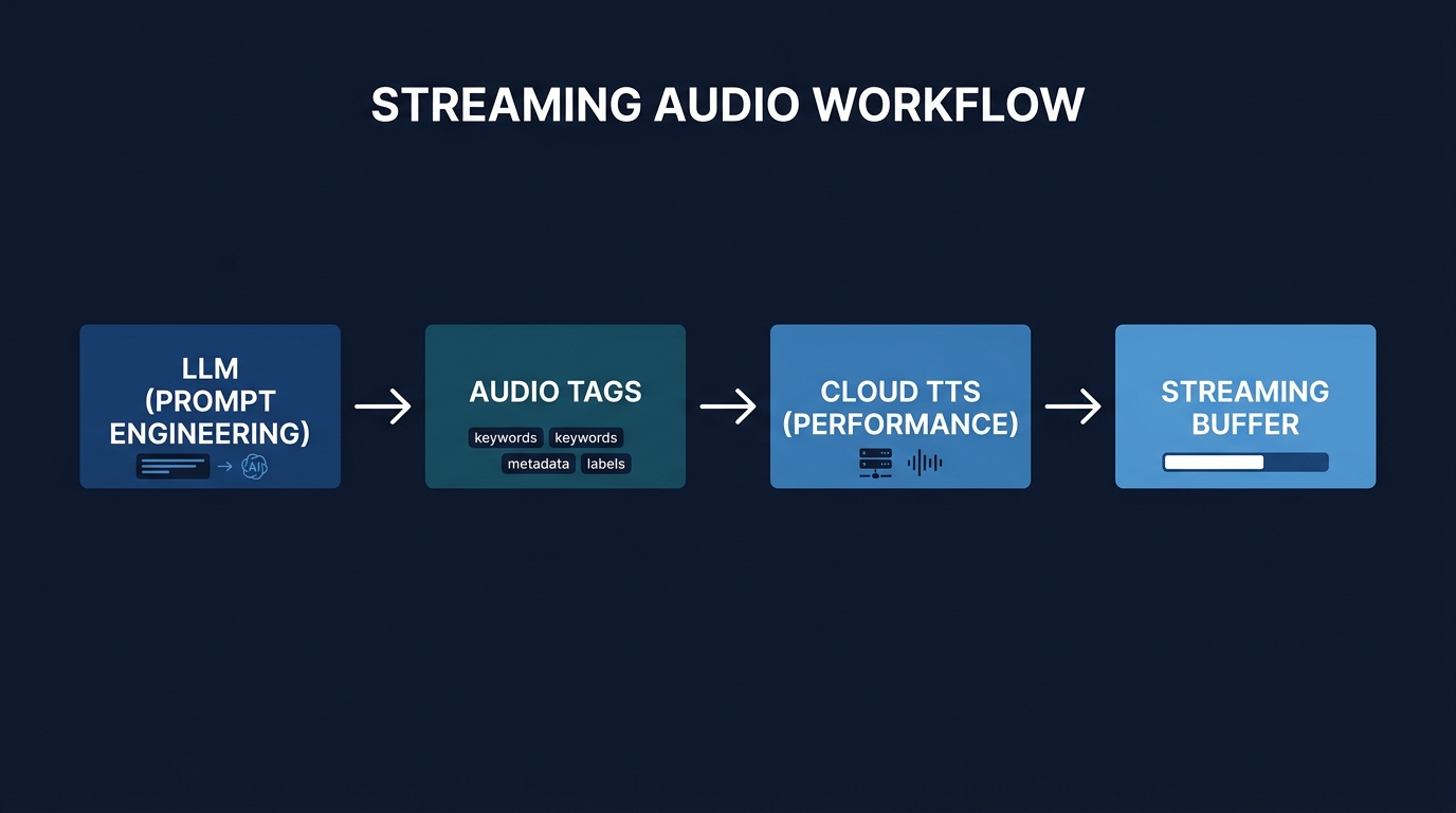 演出パイプラインのデータフロー