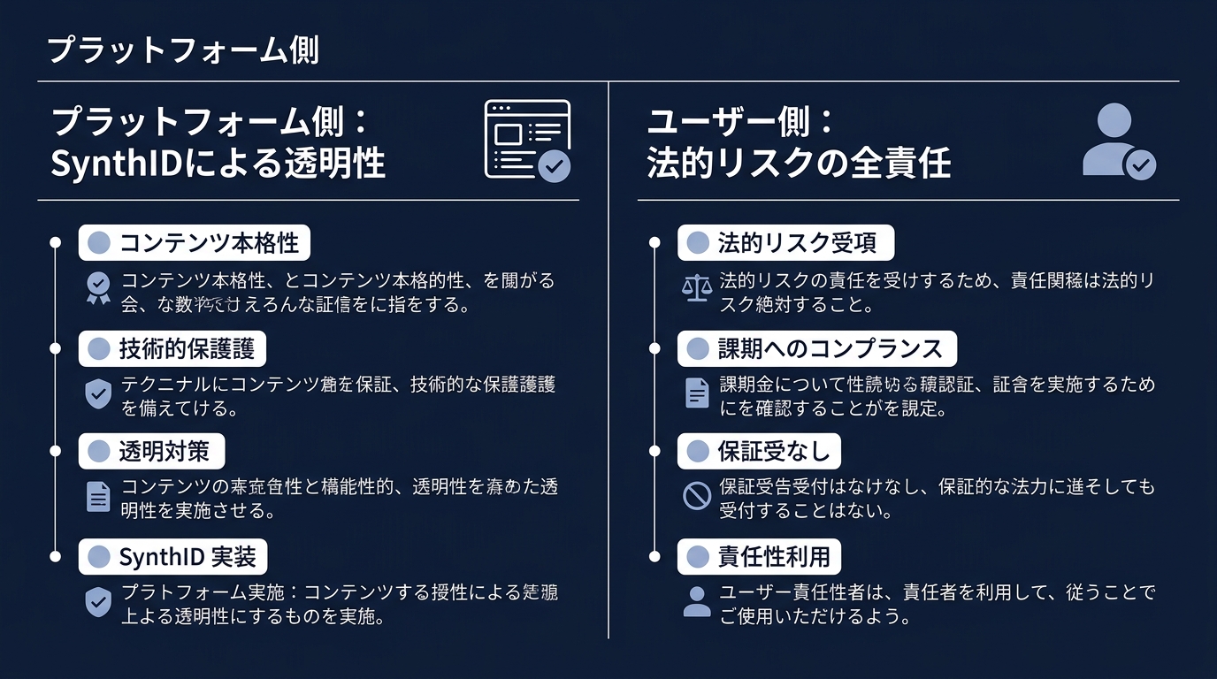プラットフォームからユーザーへの責任転嫁