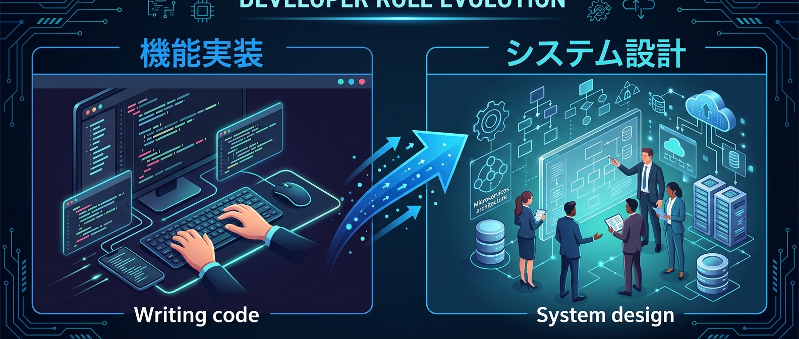 開発者の価値は「単なる機能実装」から「複雑なシステム設計」へ