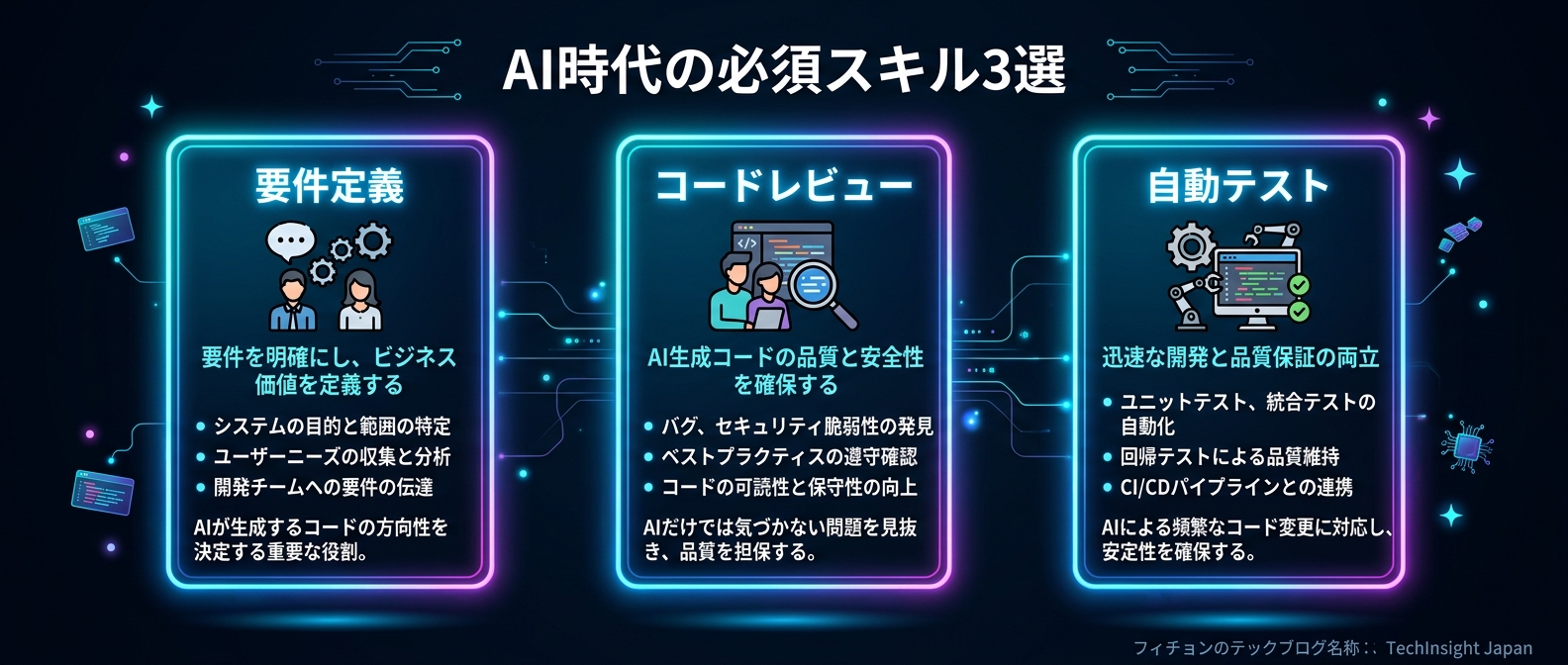 自律型エージェント時代にエンジニアが習得すべき3つの重要スキル