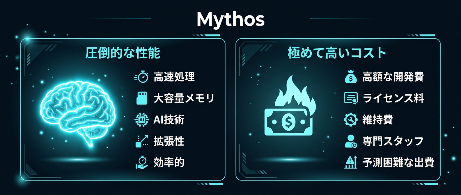 次世代モデル「Mythos」の圧倒的な性能と運用コストのジレンマ