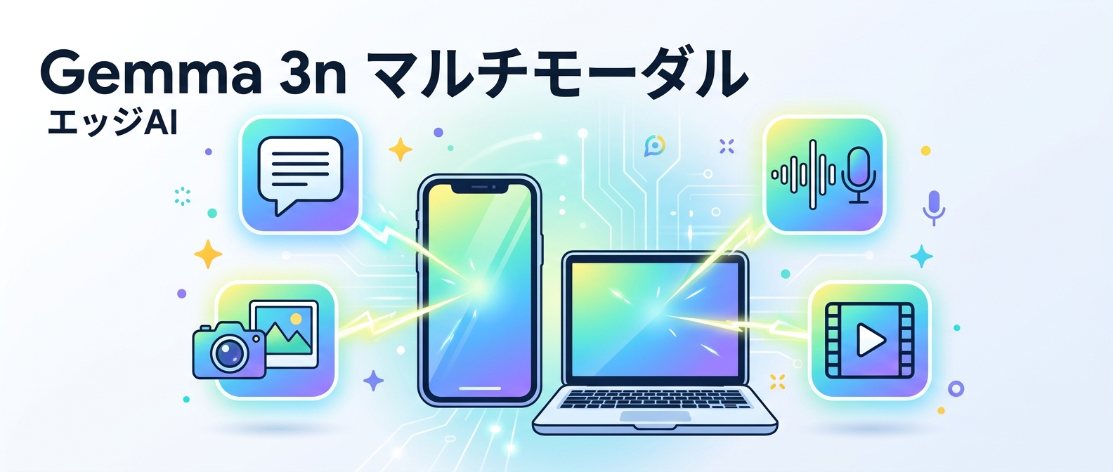 Gemma 3nはエッジデバイスで画像・音声・テキストを処理可能