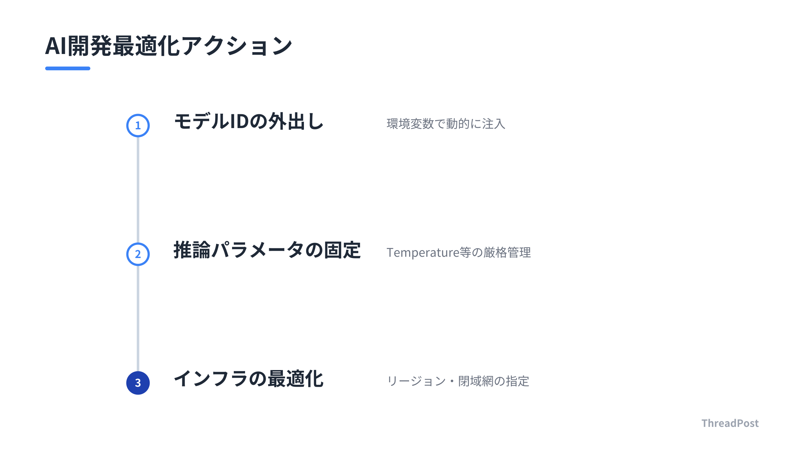 明日から導入すべき3つの技術的アクション。