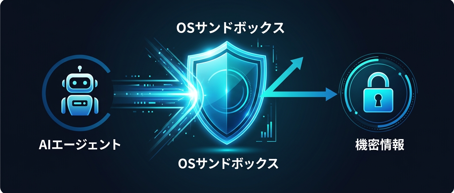 エージェントの暴走やインジェクション攻撃から機密情報を守るOSレベルのサンドボックス