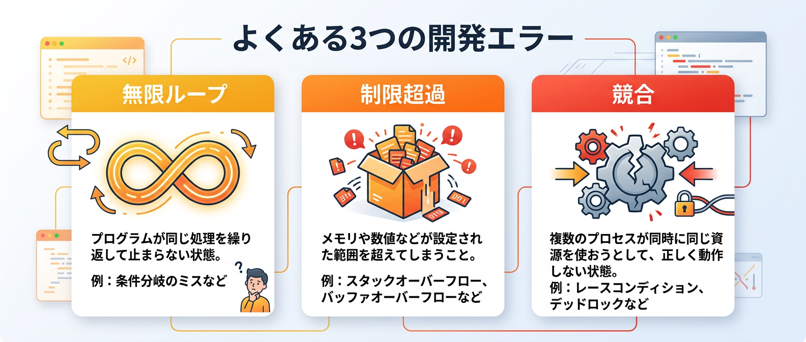 開発初心者が陥りやすい3つの罠