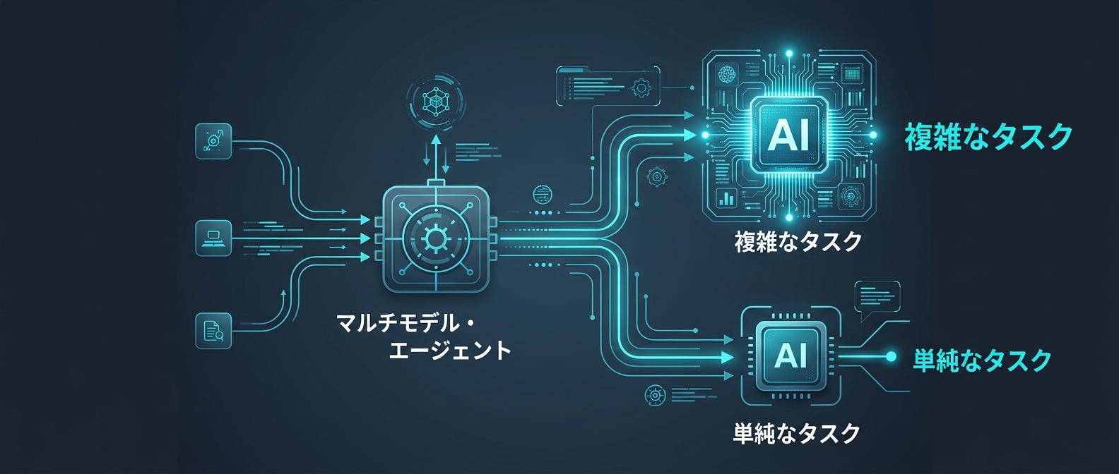 タスクの難易度に応じてモデルを使い分ける「マルチモデル・エージェントアーキテクチャ」が今後の主流に。