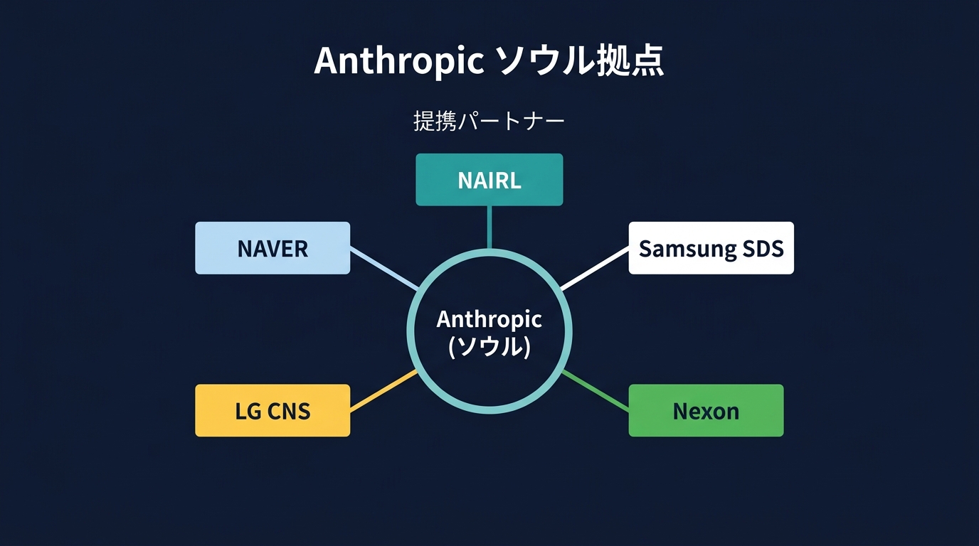 Anthropicの韓国エコシステム展開図