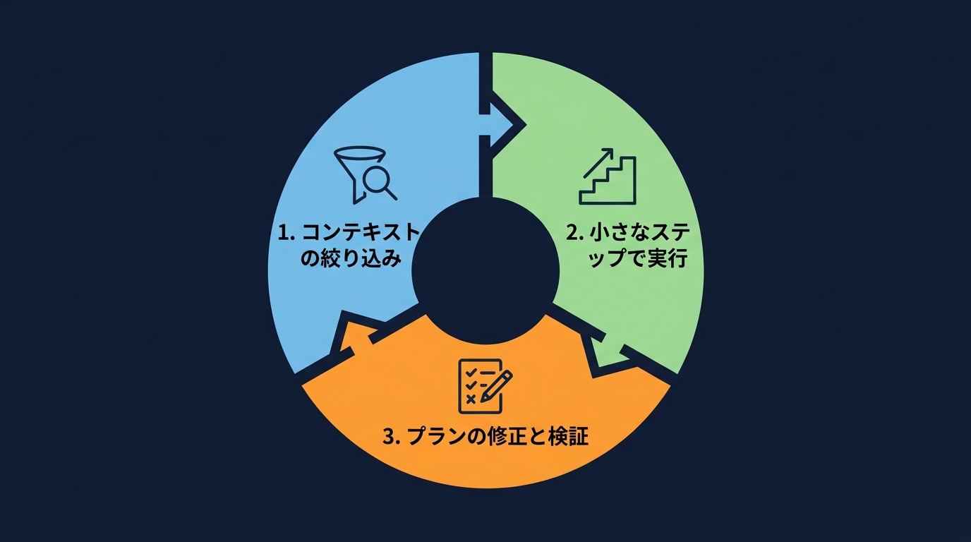 検証能力によるROI最大化のサイクル。
