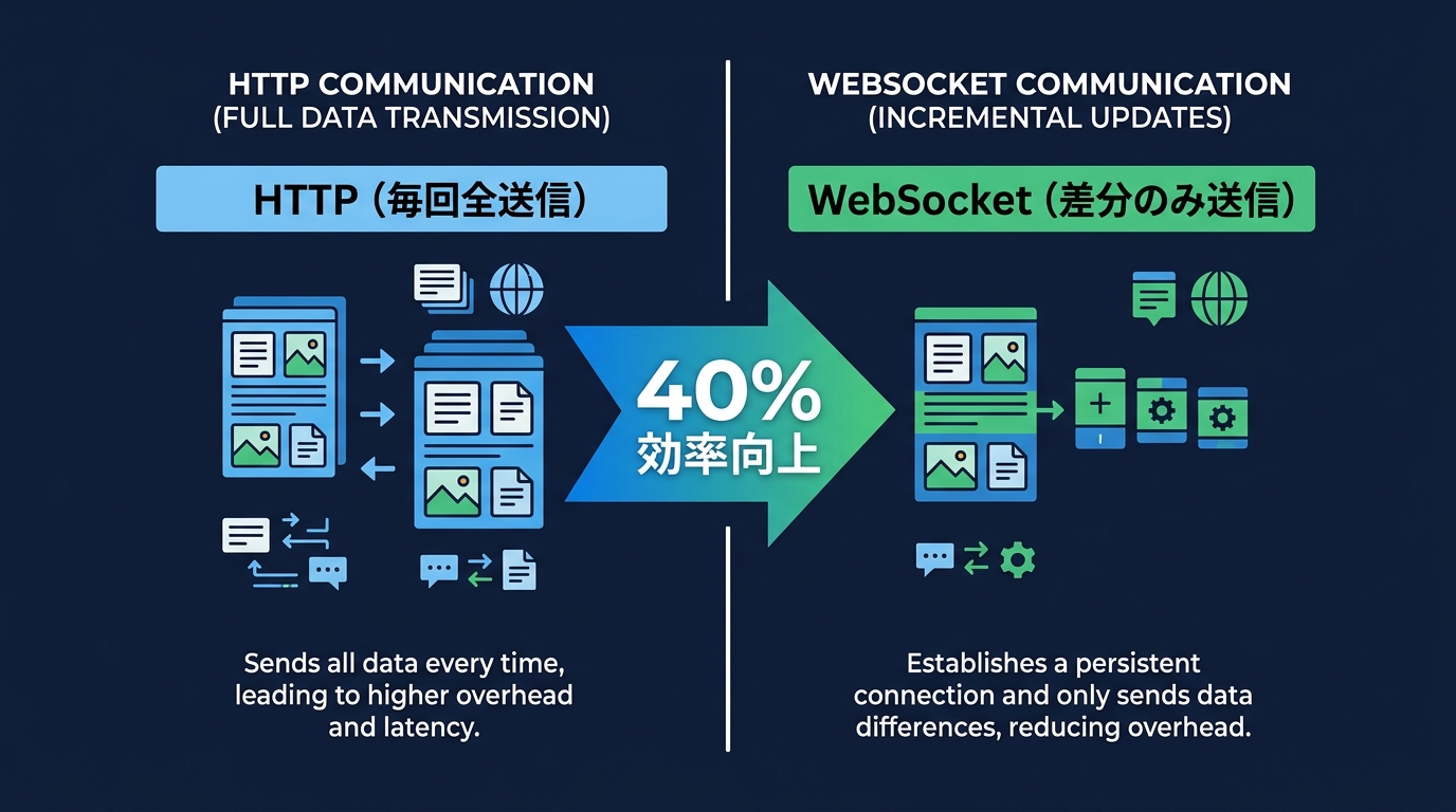 API通信のボトルネック解消：HTTPからWebSocketへ