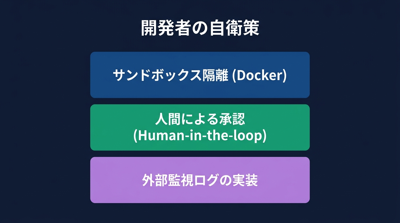 開発者が導入すべき3つの防御レイヤー