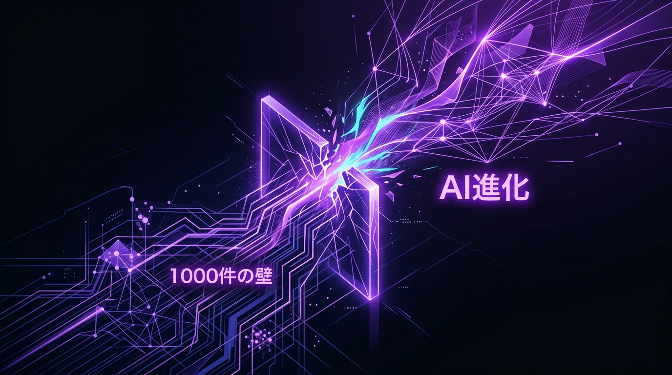 1000件の壁とAIによる予期せぬ進化